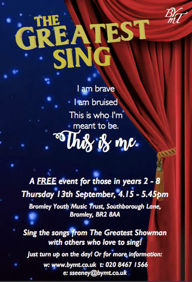 Greatest Showman sing thing