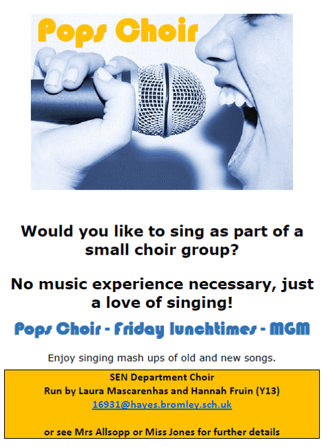 Pops choir autumn 18