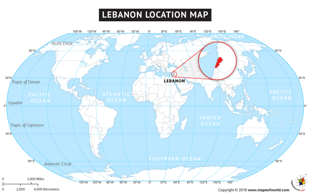 lebanon-location-map